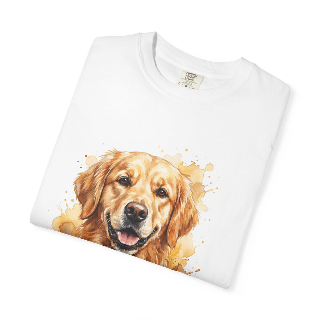 Golden Retriever Watercolor T-Shirt - "Best Friend Forever"