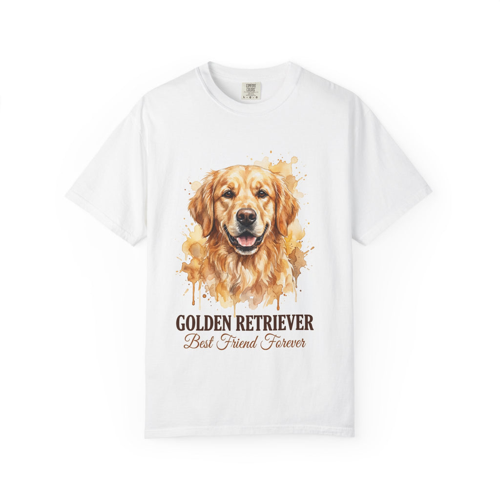 Golden Retriever Watercolor T-Shirt - "Best Friend Forever"